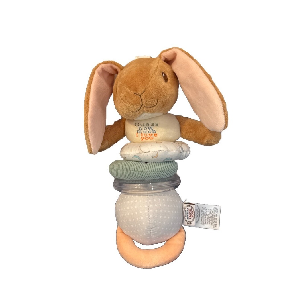 Kid Preferred Guess How Much I Love You Jiggle Pull Down Vibrating Plush Toy New